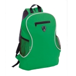 Mochila com diferentes compartimentos cor verde