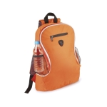 Mochila com diferentes compartimentos cor cor-de-laranja primeira vista