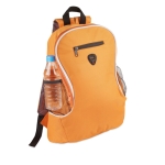 Mochila com diferentes compartimentos cor cor-de-laranja