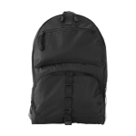 Mochila de poliéster com múltiplos bolsos para dispositivos Wild cor preto vista frontal