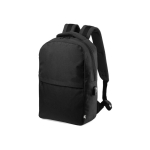 Mochilas corporativas de plástico reciclado portátil de 15'' Investor cor preto primeira vista