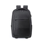 Mochila-trolley de poliéster para portátil de 15'' com USB Genius cor preto primeira vista