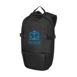 Mochila reciclada para portátil de 15'' Elevate ''Baikal'' cor preto vista impressão serigrafia