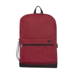 Mochila com porta USB e acolchoado para PC de 15,6'' Corporate cor vermelho-escuro segunda vista frontal