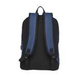 Mochila com porta USB e acolchoado para PC de 15,6'' Corporate cor azul-marinho segunda vista traseira