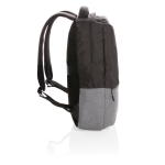 Mochila para portátil de 15,6'' reciclada com bolso RFID DuoColor cor cinzento terceira vista