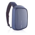 Mochila antirroubo com USB e RFID e porta USB Bobby Sling cor azul-marinho