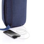 Mochila antirroubo com USB e RFID e porta USB Bobby Sling cor azul-marinho oitava vista