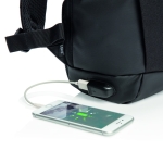 Mochilas seguras com RFID e USB Antirroubo Ingenious cor preto sexta vista