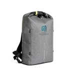 Saco-mochila antirroubo com RFID Anticorte Urban Light cor cinzento vista com logo