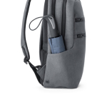 Mochila de nylon com RFID para portátil de 15'' WaterResistant cor cinzento quinta vista