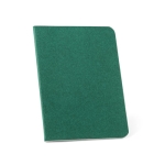 Bloco de notas coloridas de papel reciclado, folhas B7 pautadas Basic cor verde-escuro