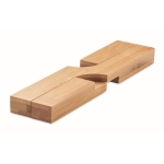 Suporte de mesa dobrável em bambu em forma de cruz Bamboo cor madeira segunda vista