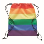 Mochila de cordas arco iris cor multicolor terceira vista