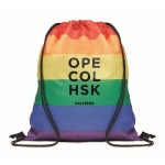 Mochila de cordas arco iris cor multicolor vista principal