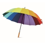 Guarda-chuva grande de 16 painéis com as cores arco-íris ø128,5 Rainbow Large cor multicolor