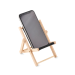 Suporte de telefone dobrável em forma de espreguiçadeira DeckChair cor preto sexta vista