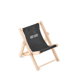 Suporte de telefone dobrável em forma de espreguiçadeira DeckChair cor preto vista principal