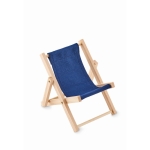 Suporte de telefone dobrável em forma de espreguiçadeira DeckChair cor azul