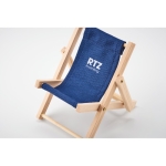 Suporte de telefone dobrável em forma de espreguiçadeira DeckChair cor azul vista principal