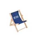 Suporte de telefone dobrável em forma de espreguiçadeira DeckChair cor azul vista principal