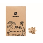 Envelope com sementes de flor silvestre cor bege vista principal
