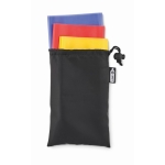 Conjunto de 3 bandas elásticas de fitness com bolsa Home Training cor preto