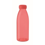 Garrafas de rPET publicitárias antifugas sem BPA 550ml rPET Spring cor vermelho transparente