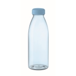 Garrafas de rPET publicitárias antifugas sem BPA 550ml rPET Spring cor azul-claro transparente