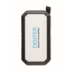 Bateria externa personalizada com carga solar 8.000 mAh Adventure cor preto vista principal