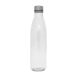 Garrafas de vidro personalizadas grandes transparentes 1L H2O cor transparente