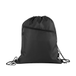 Mochila de cordas de plástico reciclado cor preto