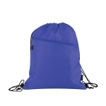 Mochila de cordas de plástico reciclado cor azul