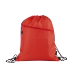 Mochila de cordas de plástico reciclado cor vermelho