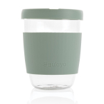 Copo takeaway personalizável de borossilicato e 360ml Ukiyo cor verde menta segunda vista