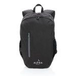 Mochila personalizada com detalhe colorido para PC de 15'' Colorzip cor preto vista com logo