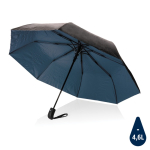 Guarda-chuva dobrável em pongee RPET 190T com duas cores ø97 Bicolor cor azul-marinho