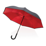 Guarda-chuva reversível com abertura manual ø105 RPET Bicolor cor vermelho sexta vista