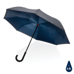 Guarda-chuva reversível com abertura manual ø105 RPET Bicolor cor azul-marinho