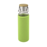 Garrafa de vidro borossilicato com manga e pega 660ml Crystal Clip cor verde-lima terceira vista