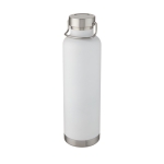 Garrafa de desporto térmica grande com pega metalizada 1L Sport Large cor branco