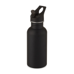 Garrafa de aço com bocal, desportiva, acabamento mate 500ml Match cor preto