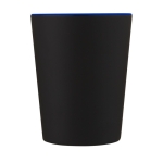 Chávena bicolor com pega original cor azul vista lateral
