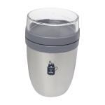 Lancheira térmica personalizada 700ml MEPAL Ellipse Breakfast cor prateado vista impressão tampografia