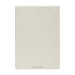 Caderno de papel impermeável, folhas A5 pautadas Waterproof Stonepaper cor branco-sujo segunda vista traseira