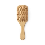 Escova de bambu para o cabelo com forma quadrada Square Bamboo cor natural primeira vista