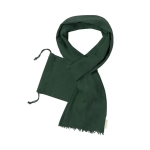 Lenço personalizado de algodão orgânico cor verde-escuro primeira vista