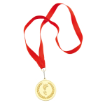 Medalha metálica motivo olímpico