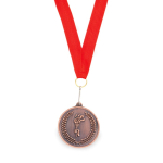 Medalha metálica motivo olímpico primeira vista