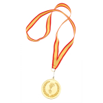 Medalha metálica motivo olímpico